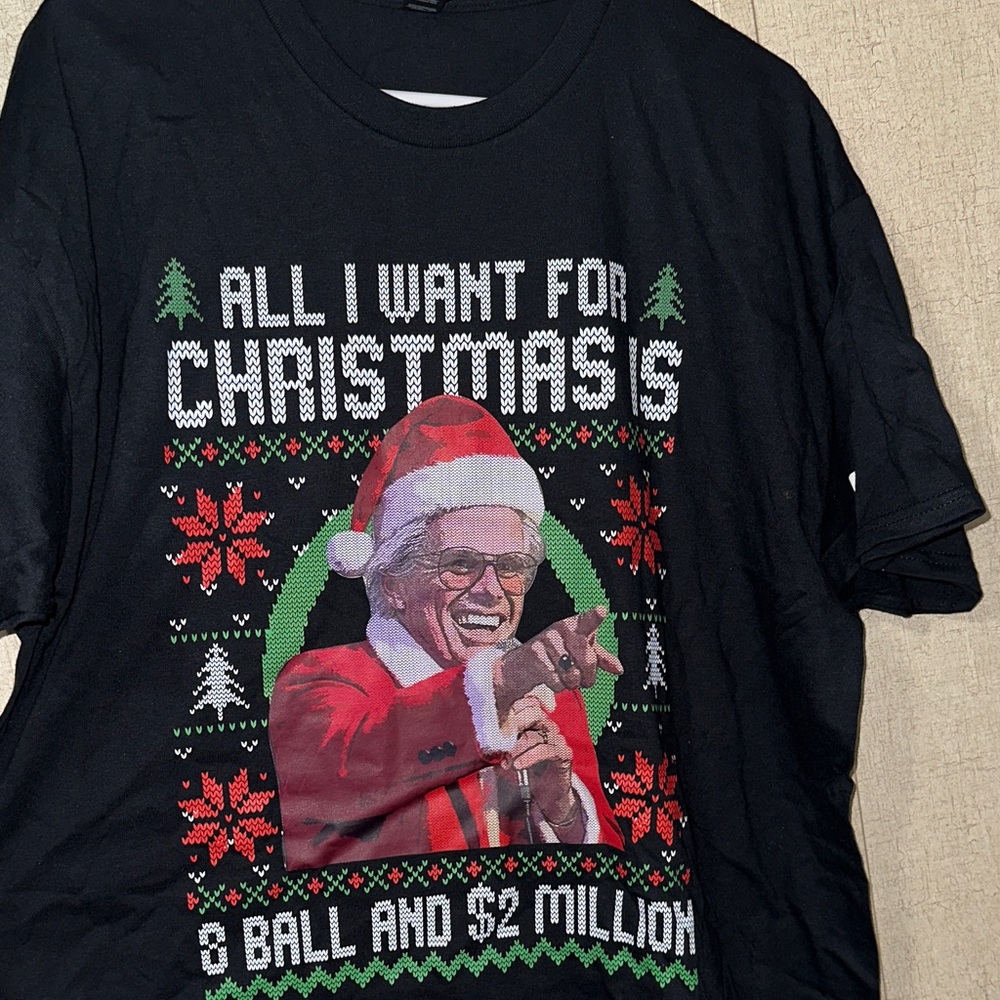 Black Christmas Graphic T-Shirt XL